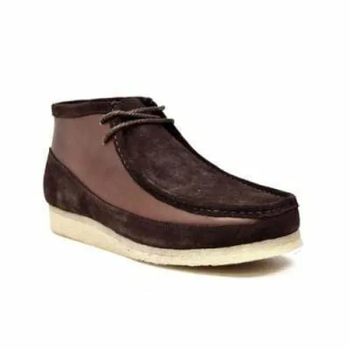 British Walkers Walker 100 Wallabee Boots Men's Brown Leather and Suede