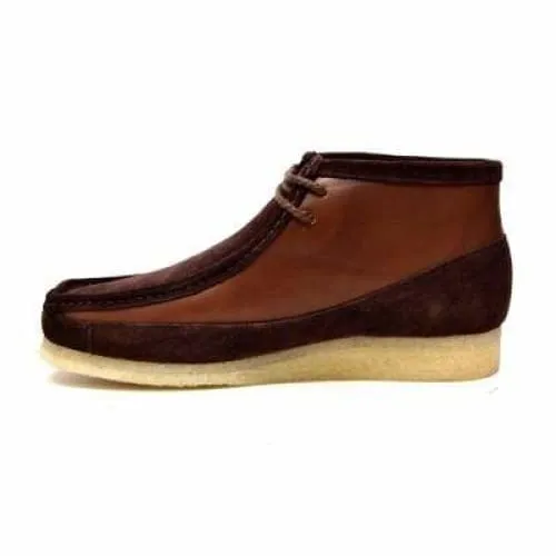 British Walkers Walker 100 Wallabee Boots Men's Brown Leather and Suede
