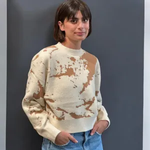 Carrara Abstract Crew Sweater
