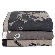 Eco Crest Equestrian Throw Hemp/Black