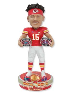 Kansas City Chiefs Patrick Mahomes "Back to Back" Bobble Head