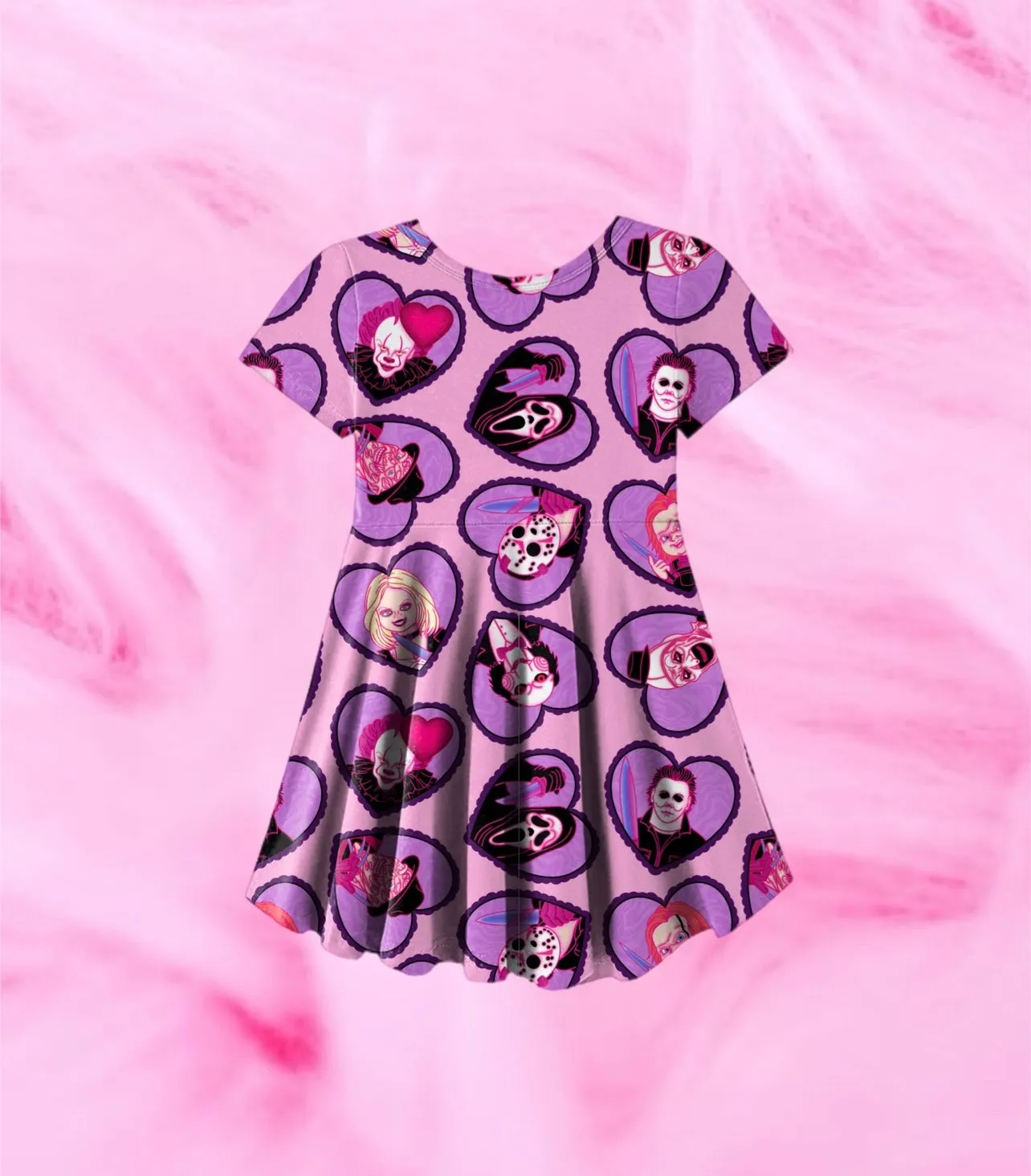 K!ller Icons (Pink) Skater Dress