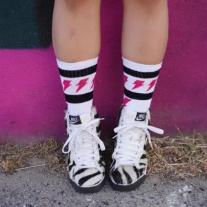 Old School Baby! Thunderstruck Socks
